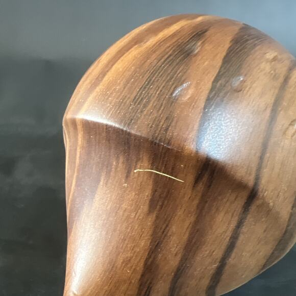 Vintage Wooden Hedgehog Figurine 6 x 5 Metal Feet Forest Animal Decor - Picture 7 of 10